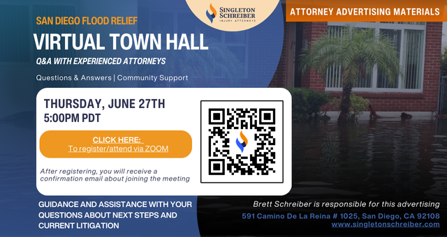 San Diego Flood Relief Town Hall