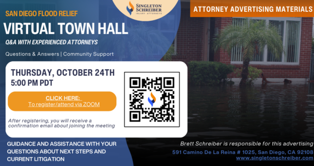 San Diego Flood Relief Virtual Town Hall (October 24)