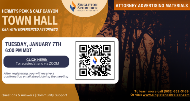 Hermit's Peak & Calf Canyon Fire Virtual Town Hall (January 7th)