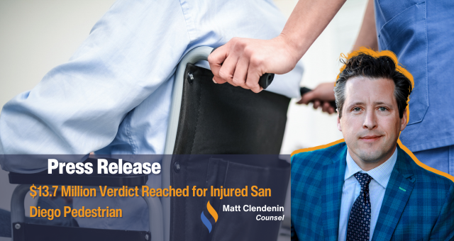 $13.7 Million Verdict Reached for Injured San Diego Pedestrian