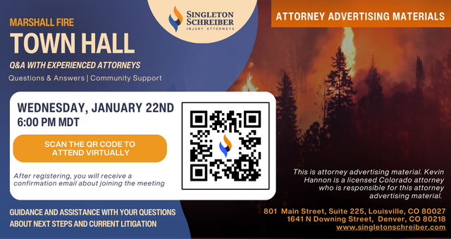 Marshall Fire Town Hall (January 22nd)