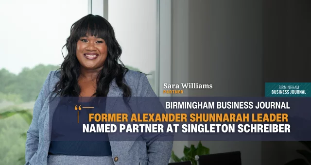 Former Alexander Shunnarah leader named partner at Singleton Schreiber