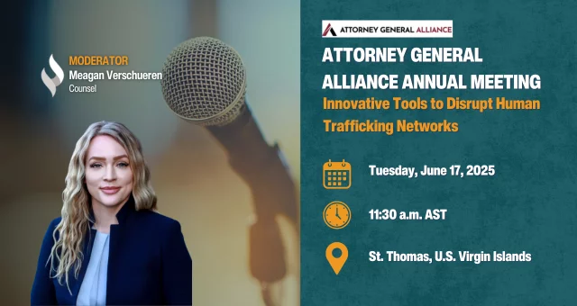 Disrupting Human Trafficking: Meagan Verschueren Speaking at AGA 2025 (June 17th)