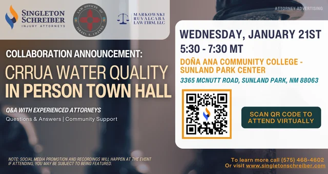 CRUUA Water Quality In Person Town Hall (1/21/26)