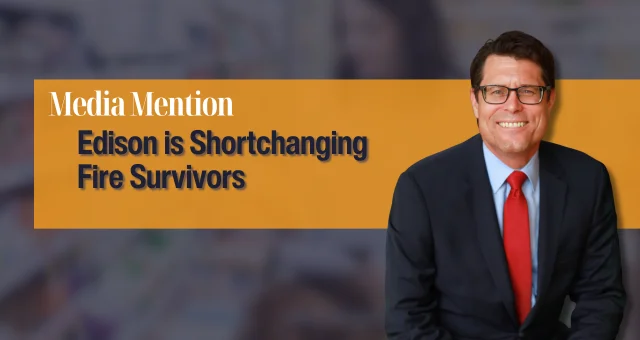 Edison is shortchanging fire survivors 