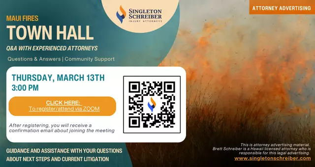 Maui Fires Virtual Town Hall (March 13th)