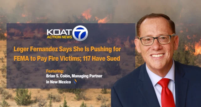 Leger Fernandez Says She Is Pushing for FEMA to Pay Fire Victims; 117 Have Sued