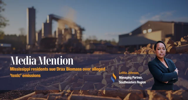 Mississippi residents sue Drax Biomass over alleged 'toxic' emissions