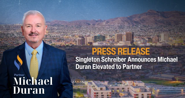 Singleton Schreiber Announces Michael Duran Elevated to Partner