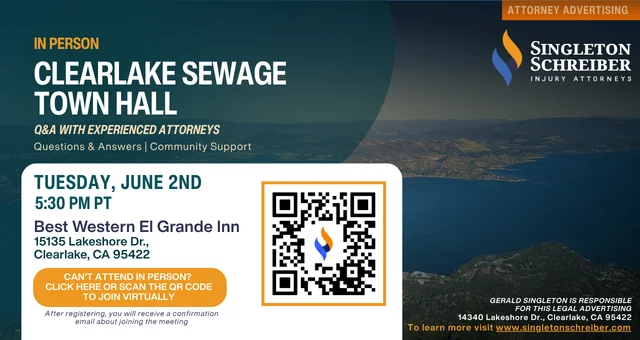 Clearlake Sewage Spill In-Person Town Hall [6/2/26]