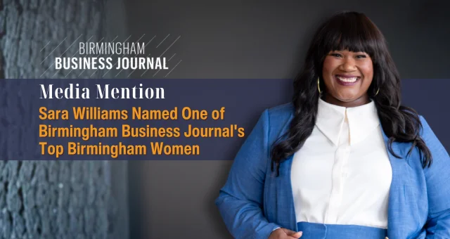 Sara Williams Named One of Birmingham Business Journal's Top Birmingham Women
