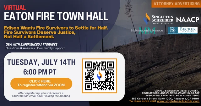 Eaton Fire Virtual Town Hall [07/14/2026]