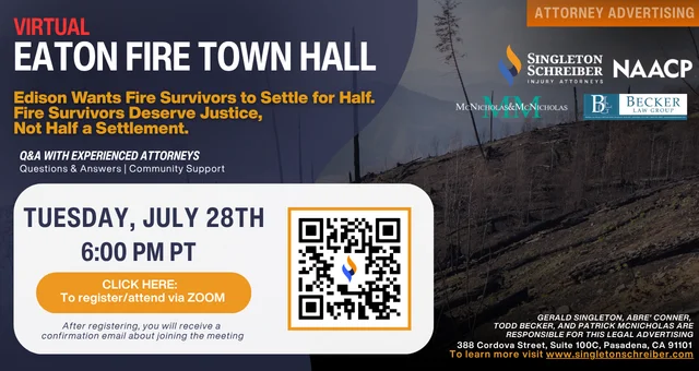Eaton Fire Virtual Town Hall [07/28/26]