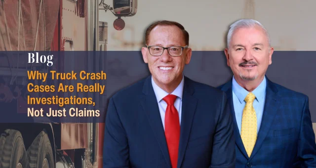 Why Truck Crash Cases Are Really Investigations, Not Just Claims