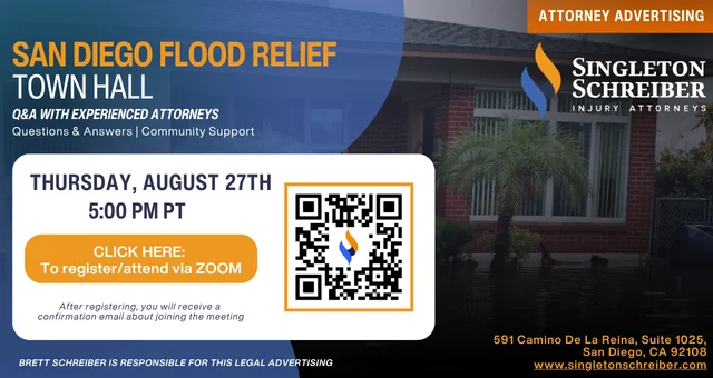 San Diego Flood Relief Virtual Town Hall [08/27/2026]