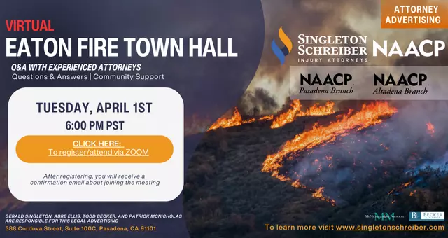 Eaton Fire Virtual Town Hall (April 1st)
