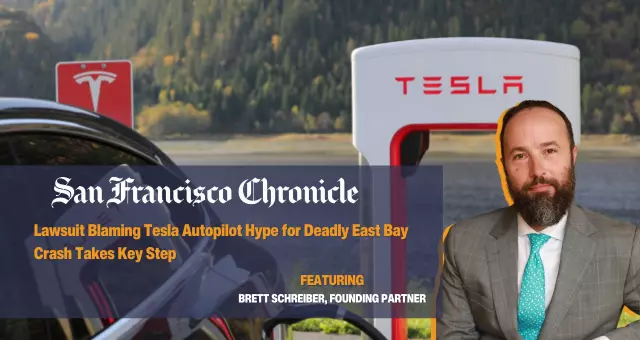 Brett Schreiber of Singleton Schreiber featured in SF Chronicle article about a Tesla injury lawsuit