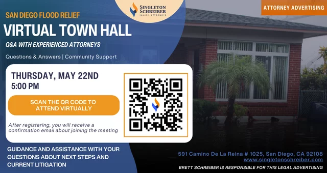 San Diego Flood Relief Virtual Town Hall (May 22nd)