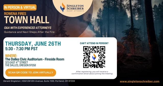 Rowena Fire In-Person Town Hall (June 26th)