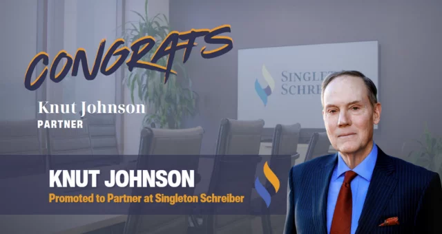 Singleton Schreiber Attorney Knut S. Johnson Promoted to Partner