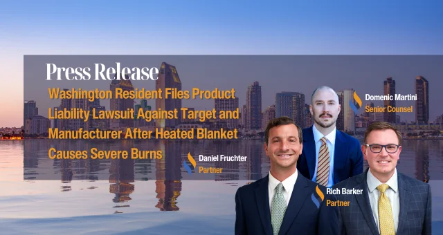 Washington Resident Files Product Liability Lawsuit Against Target and Manufacturer After Heated Blanket Causes Severe Burns
