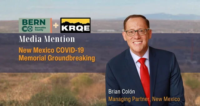 New Mexico COVID-19 Memorial Groundbreaking