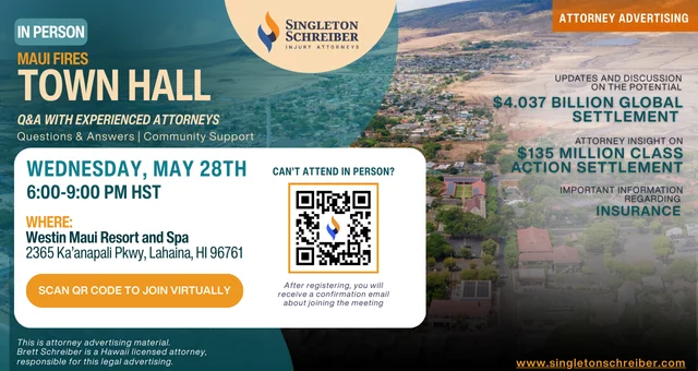 Maui Fire In-Person Town Hall (May 28th)