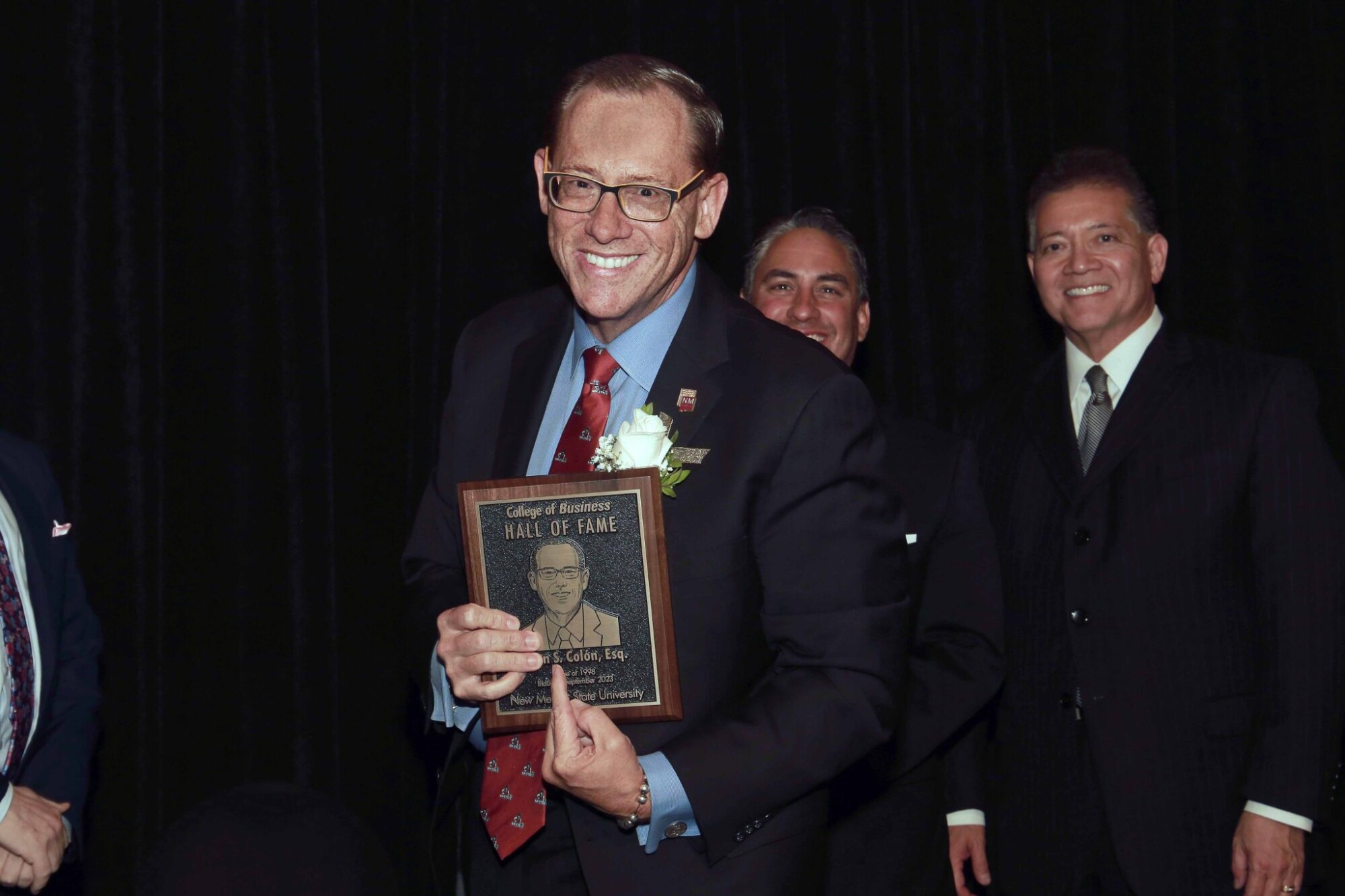 New Mexico Managing Partner Brian Col&oacute;n receiving his award