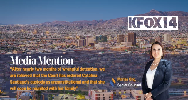 Report: El Paso DACA recipient Catalina Santiago has been released from ICE custody