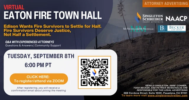 Eaton Fire Virtual Town Hall (09/08/2026)