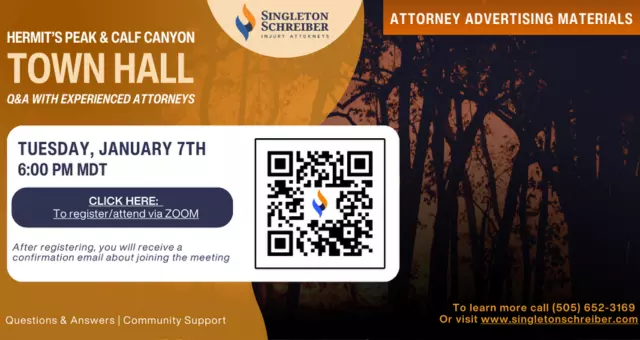 Hermit's Peak & Calf Canyon Fire Virtual Town Hall (January 7th)