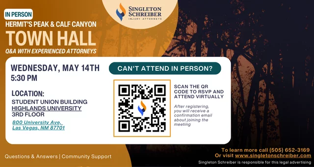 Hermits Peak/Calf Canyon In Person Town Hall (May 14th)