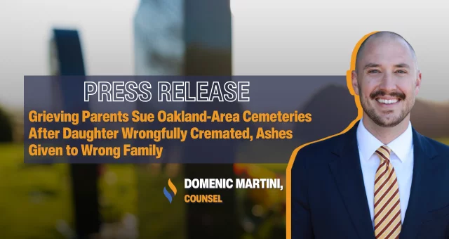 Grieving Parents Sue Oakland-Area Cemeteries After Daughter Wrongfully Cremated, Ashes Given to Wrong Family