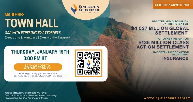 Maui Fire Virtual Town Hall (1/15/26)