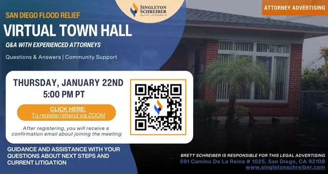 San Diego Flood Relief Virtual Town Hall (1/28/26)