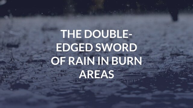 The Double-Edged Sword of Rain in Burn Areas