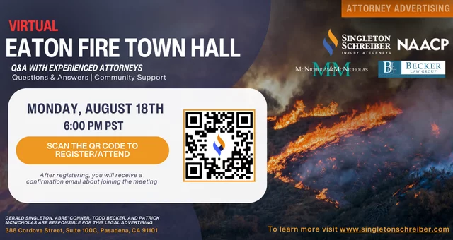 Eaton Fire Town Hall Virtual (August 18th)