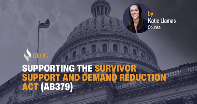 Supporting the Survivor Support and Demand Reduction Act (AB379)