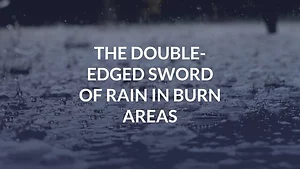 The Double-Edged Sword of Rain in Burn Areas